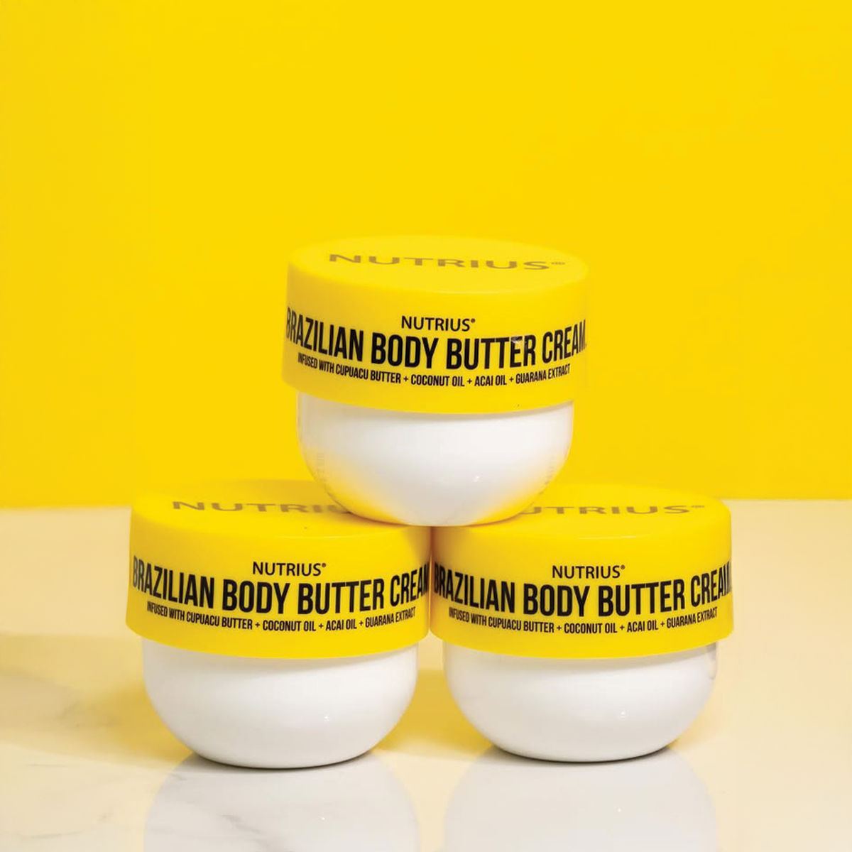 Nutrius Brazilian Body Butter Cream, 6 FL OZ