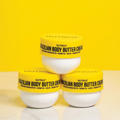 Nutrius Brazilian Body Butter Cream, 6 FL OZ