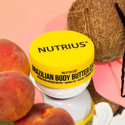 Nutrius Brazilian Body Butter Cream, 6 FL OZ